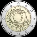 *2 Euro Francúzsko 2015, Vlajka EÚ