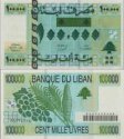 *100 000 Livres Libanon 2001, P83 UNC