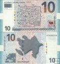 *10 Manat Azerbajdžan 2005, P27 UNC