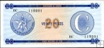*20 Pesos Cuba séria C, 2. vydanie FX23 UNC