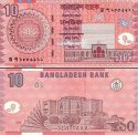 *10 Taka Bangladéš 2006-8, P39A UNC