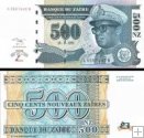 *500 Nových Zaires Zair 1995, P65 UNC