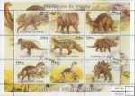 *Známky Guinea 1998 Prehistorické zvieratá, razítkovaný hárček