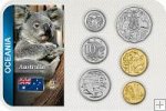 Sada 6 ks mincí Austrália 5 Cents - 2 Dollars 1999-2018 blister