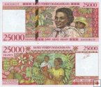 *25 000 frankov Madagaskar 1998, P82 XF