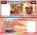 *1000 džibutských frankov Džibutsko 2005, P42a UNC