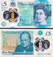 *5 Libier Veľká Británia 2015-16, P394a UNC polymer *5 Libier Veľká Británia 2015-16, P394a UNC polymer