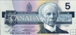 *5 Dolárov Kanada 1986, P95 UNC