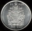 *50 centov Kanada 2002, výročie korunovácie