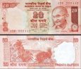 *20 Rupií India 2009, P96h UNC *20 Rupií India 2009, P96h UNC