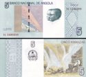*5 Kwanzas Angola 2012 (2017), P151A UNC *5 Kwanzas Angola 2012 (2017), P151A UNC