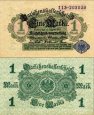 *1 Marka Nemecko 1914 (1920) P52 UNC, Darlehenskassenscheine *1 Marka Nemecko 1914 (1920) P52 UNC, Darlehenskassenscheine