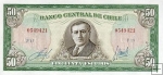 *50 Escudos Chile 1962-75, P140 UNC