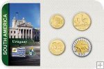 Sada 4 ks mincí Uruguaj 1-10 Uruguayos Pesos 2011 v blistri UNC