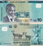 *10 Dolárov Namíbia 2015-21, P16 UNC