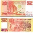 *2 Dollars Singapúr 1990, P27 UNC *2 Dollars Singapúr 1990, P27 UNC