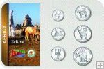Sada 6 ks mincí Eritrea 1-100 cents 1997 v blistri