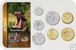 Sada 7 ks mincí Svazijsko 5 Cents - 5 Emalangeni 1996-2010
