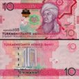*10 Manat Turkménsko 2012, P31 UNC *10 Manat Turkménsko 2012, P31 UNC