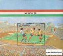 *Známky Nikaragua 1985 Futbal MS 86 Mexiko hárček MNH