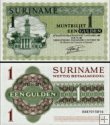*1 Gulden Surinam 1961-86 P116 UNC, Muntbiljet