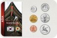 Sada 6 ks mincí Južná Kórea 1-500 won 1982-2017 v blistri UNC Sada 6 ks mincí Južná Kórea 1-500 won 1982-2017 v blistri UNC
