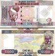 *5000 Francs Guinea 2010 P44, 50 rokov BCRG *5000 Francs Guinea 2010 P44, 50 rokov BCRG
