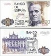 *5000 peset Španělsko 1979-85 P160 UNC, Juan Carlos I. *5000 peset Španělsko 1979-85 P160 UNC, Juan Carlos I.