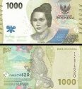 1 000 Rupií Indonézia 2022 P162a UNC