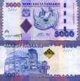 *5000 Šilingov Tanzánia 2011, P43a UNC *5000 Šilingov Tanzánia 2011, P43a UNC