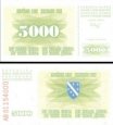 *5000 Dinárov Bosna Hercegovina 1993, P16a UNC *5000 Dinárov Bosna Hercegovina 1993, P16a UNC