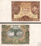 *100 Zlotých Poľsko 1934, P75a VF