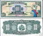*10 Gourdes Haiti 1988, P247 UNC