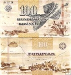 *100 faerských korún Faerské ostrovy 2011, P30 UNC
