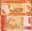 *100 srílanských rupií Srí Lanka 2010-16, P125 UNC