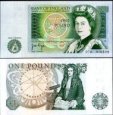 *1 Libra Veľká Británia 1982, P377b UNC *1 Libra Veľká Británia 1982, P377b UNC