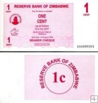 *1 Cent Zimbabwe 2006, P33 UNC