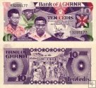 *10 Cedis Ghana 1984, P23a UNC