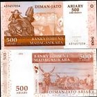 *500 Ariary = 2500 Francs Madagaskar 2004, P88b UNC
