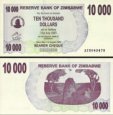 *10 000 Dolárov Zimbabwe 2006, P46b UNC *10 000 Dolárov Zimbabwe 2006, P46b UNC
