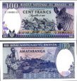 *100 Frankov Rwanda 1989, P19 UNC *100 Frankov Rwanda 1989, P19 UNC