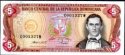 *5 Pesos Oro Dominikánska Rep. 1988, P118c UNC