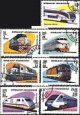Známky Madagaskar 1993 Lokomotívy, razítkovaná séria Známky Madagaskar 1993 Lokomotívy, razítkovaná séria