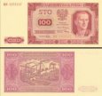 *100 Zlotých Poľsko 1948, P139a F *100 Zlotých Poľsko 1948, P139a F