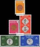 *Známky Guernsey 1980 Mince neraz. séria MNH