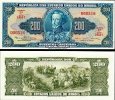 *200 Cruzeiros Brazília 1961-1964 P171 UNC