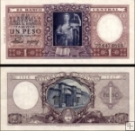 *1 Peso Argentína 1952-55, pamätné vydanie VF