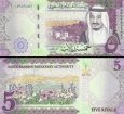 *5 saudských rialov Saudská Arábia 2016-2017, P38 UNC *5 saudských rialov Saudská Arábia 2016-2017, P38 UNC
