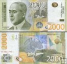 *2000 srbských dinárov Srbsko 2012, P61b UNC