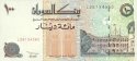 *100 sudánskych dinárov Sudán 1994, P56 UNC